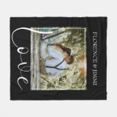 Gematigd Aangepast | Liefde | Foto van Fleece Blan Deken (Voorkant (Horizontaal))