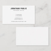 Gematigd Eenvoudig design elegante Sjabloon op maa Visitekaartje (Voorkant / Achterkant)