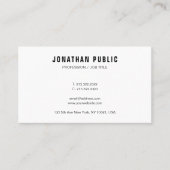 Gematigd Eenvoudig design elegante Sjabloon op maa Visitekaartje (Voorkant)