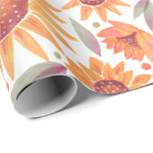 Gematigd geel en gekleurd zonnescherm cadeaupapier (Rol Hoek)