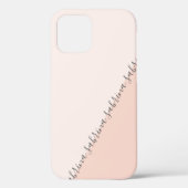 Gematigd gepersonaliseerd geometrisch zwart roze Case-Mate iPhone case (Achterkant)