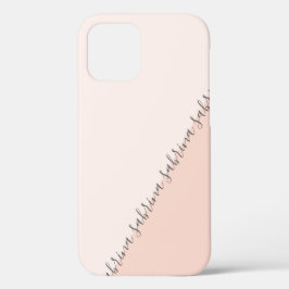 Gematigd gepersonaliseerd geometrisch zwart roze Case-Mate iPhone case