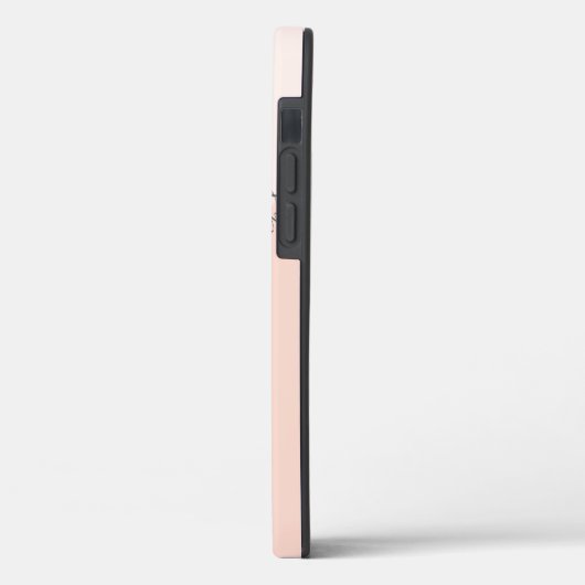 Gematigd gepersonaliseerd geometrisch zwart roze Case-Mate iPhone case (Achterkant / Links)