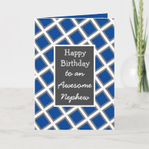 Gematigd gepersonaliseerd Happy Birthday Nephew