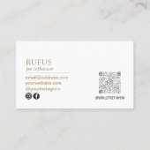 Gematigd - persoonlijk voeg Uw Code van QR van de  Visitekaartje (Achterkant)