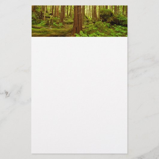 Gematigd regenwoud van Alaska Briefpapier (Voorkant)