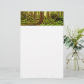 Gematigd regenwoud van Alaska Briefpapier (Staand voorkant)