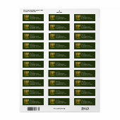 Gematigd regenwoud van Alaska Etiket (Full Sheet)