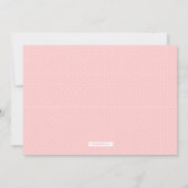 Gematigd roze babymeisje Modern Baby shower Kaart (Achterkant)