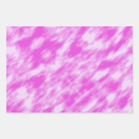 Gematigd roze witte abstracte daskleurstof inpakpapier vel (Voorkant 2)