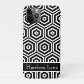 Gematigd, stijlvol zwart-wit Case-Mate iPhone case (Achterkant)