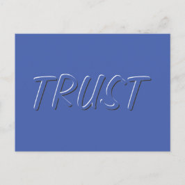 Gematigd Zwart en Wit Popping Word van het Vertrou Briefkaart