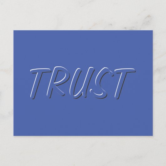 Gematigd Zwart en Wit Popping Word van het Vertrou Briefkaart (Voorkant)