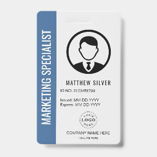 Gematigde Blue ID-badge voor zakelijk of personeel Badge