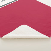 Gematigde Creberry Eenvoudige Persoonlijke Naam Sherpa Deken (3/4)