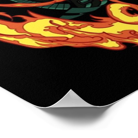 Gematigde demonslaag poster (Hoek)