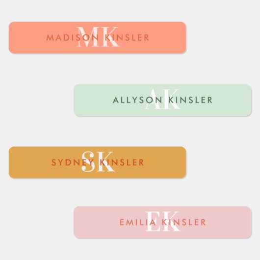 Gematigde eenvoudige roze roze meisjeswaterdichte  labels (Groep)