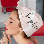 Gematigde gepersonaliseerde naam Monogram Pastel R Bandana<br><div class="desc">Gematigde gepersonaliseerde naam Monogram Pastel Roze</div>