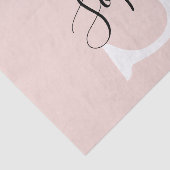 Gematigde gepersonaliseerde naam Monogram Pastel R Tissuepapier (Detail)