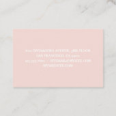 Gematigde gepersonaliseerde naam Monogram Pastel R Visitekaartje (Achterkant)