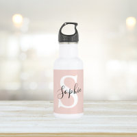 Gematigde gepersonaliseerde naam Monogram Pastel R