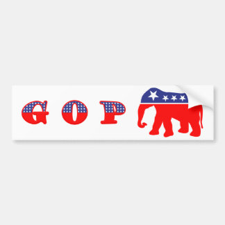 Gematigde GOP-olifant Bumpersticker