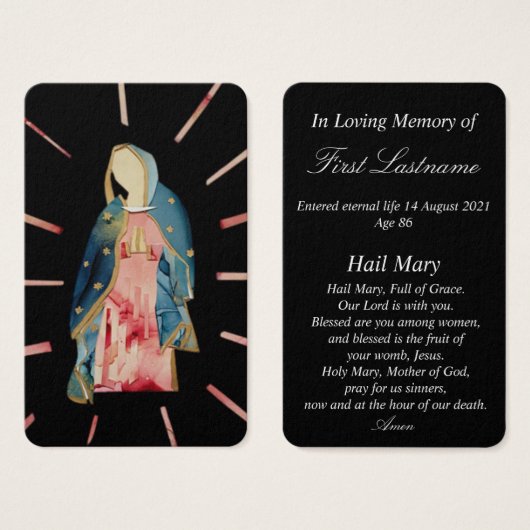 Gematigde moeder in gebeukte Kaart (Voorkant /achterkant)