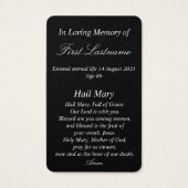 Gematigde moeder in gebeukte Kaart (Achterkant)