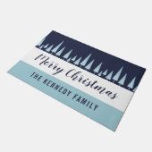 Gematigde persoonlijke Kerstmis Deurmat (Schuin)