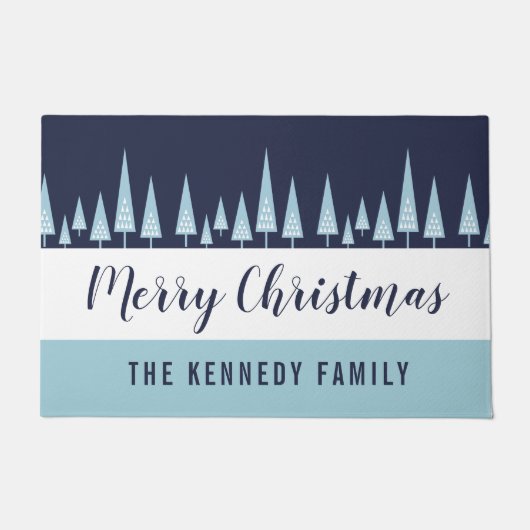 Gematigde persoonlijke Kerstmis Deurmat (Voorkant)