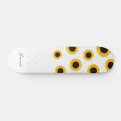 Gematigde zonnebloem persoonlijk skateboard (Horizontaal)