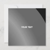 Gematigde zwarte Modern Shaded Qr-code Kaart (Voorkant)