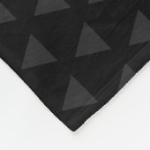 Gematigde zwarte Persoonlijke Achternaam Fleece Deken (Hoek)