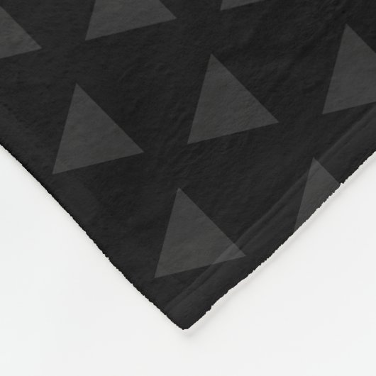 Gematigde zwarte Persoonlijke Achternaam Fleece Deken (Hoek)