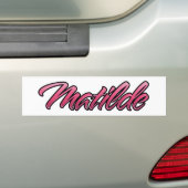 Gematilde roze Aufkleber Sticker (Op auto)