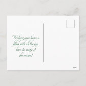 gematteerde kerstkoekjes feestdagenkaart (Achterkant)