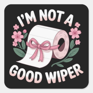Gembarrendeerd Ik Ben Geen Goede Wisser Grappige H Vierkante Sticker