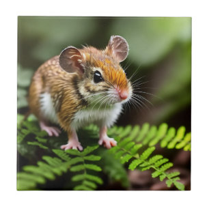 Gember Australische Springmuis, keramische tegel Tegeltje