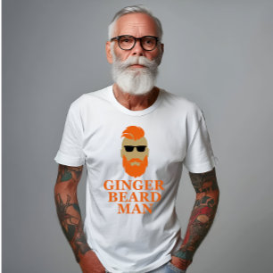 Gember baard man grappig bearded t-shirt