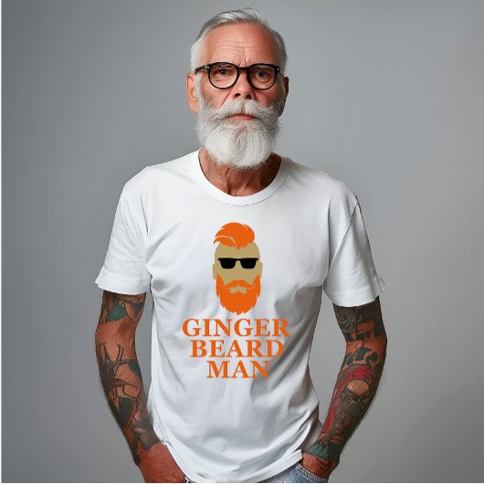 Gember baard man grappig bearded t-shirt