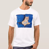 Gember Gamer Kat T-shirt (Voorkant)