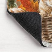 Gember Kat in Herfst Mand Muismat (Hoek)