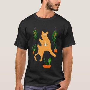 Gember Kat Tuinieren Planten Sarcastische Kitten T T-shirt