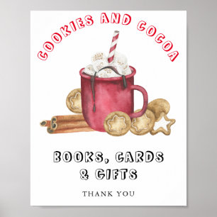 Gember koekjes en cacao Boeken kaarten en geschenk Poster