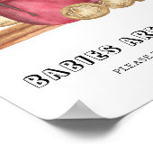 Gember koekjes met cacao Baby's zijn zoet Poster (Hoek)