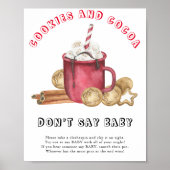 Gember koekjes met cacao - Zeg niet baby Poster (Voorkant)