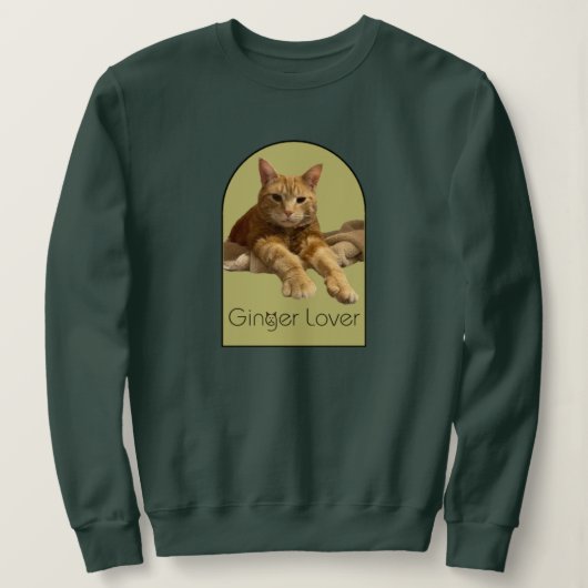 Gember Liefhebber Sweatshirt (Design voorkant)