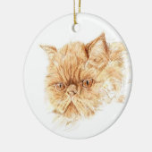 gember persiaanse kat keramisch ornament (Links)