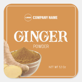 Gember Powder Spice Label Sticker