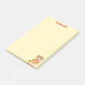 Gember Tabby Poes Kat Cartoon Takenlijst Post-it® Notes (Schuin)